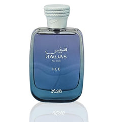 RASASI Hawas Ice Eau De Parfum Spray for Men, 3.4 Ounce