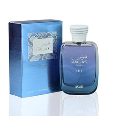 RASASI Hawas Ice Eau De Parfum Spray for Men, 3.4 Ounce